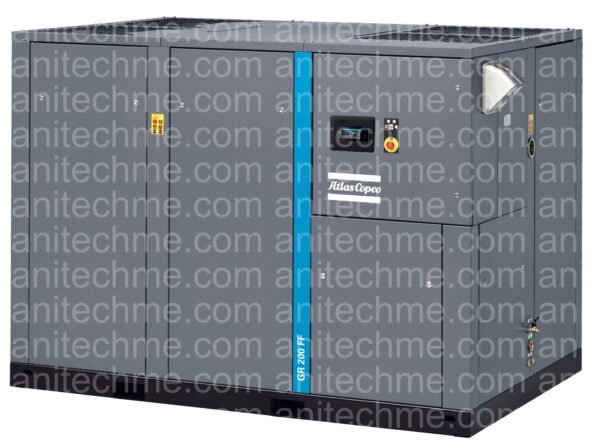 atlas copco gr110 200 two stage oil lubricated rotary screw air compressor