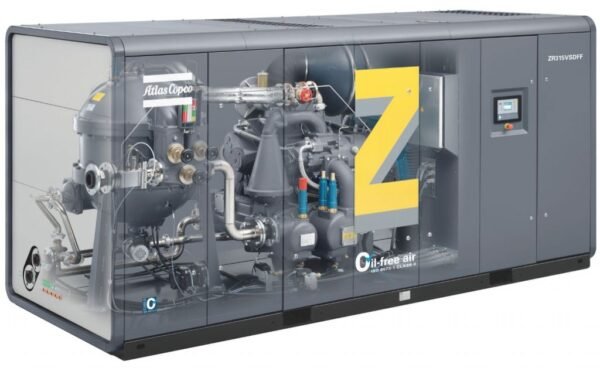 atlas copco oil free rotary screw air compressor