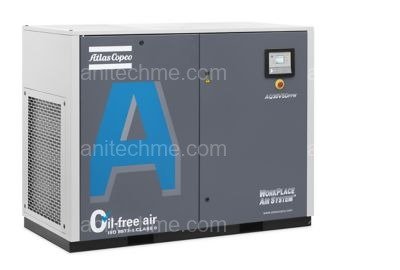 atlas copco aq 15 55 vsd oil free water injected compressors